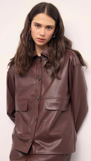 MINKPINK Sigrid Faux Leather Jacket
