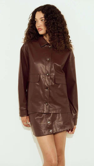 MINKPINK Sigrid Faux Leather Jacket