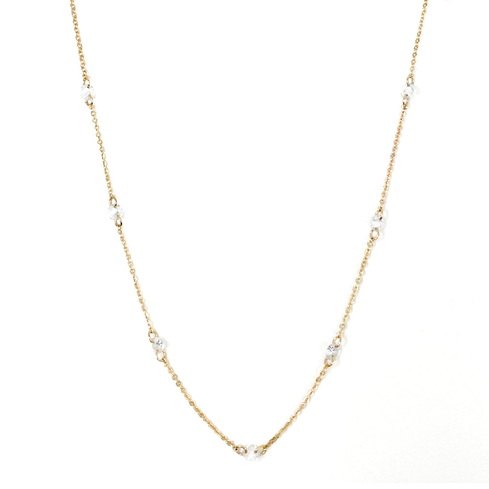 CZ Station Necklace