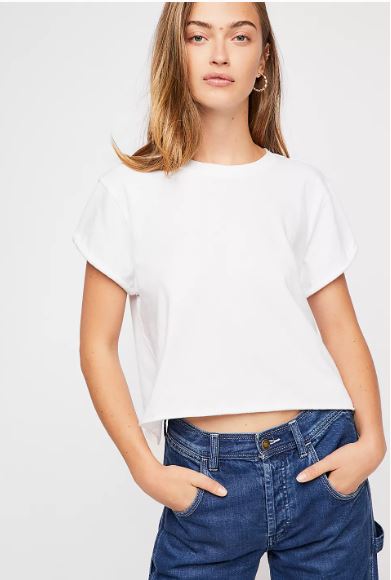 Free People The Perfect Tee White