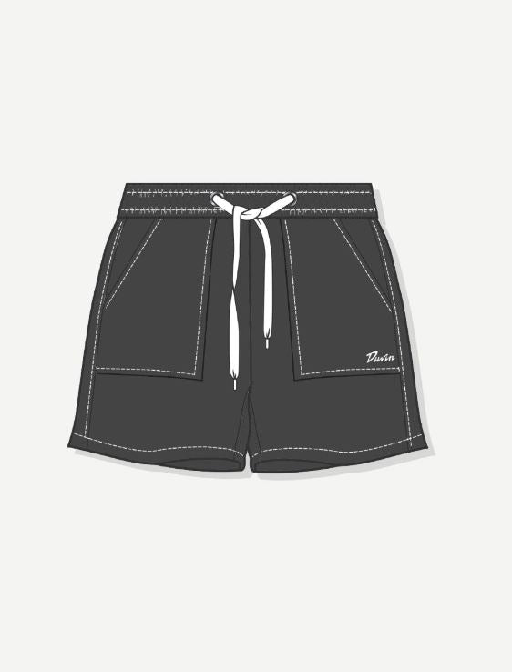 Duvin Stitch Walk Short Black