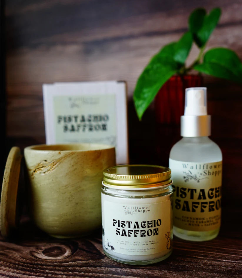 Wallflower Shoppe Mini 4oz Candle Pistachio Saffron