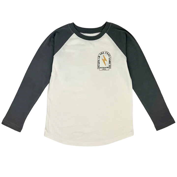 Tiny Whales Fast Lane L/S Raglan Tee