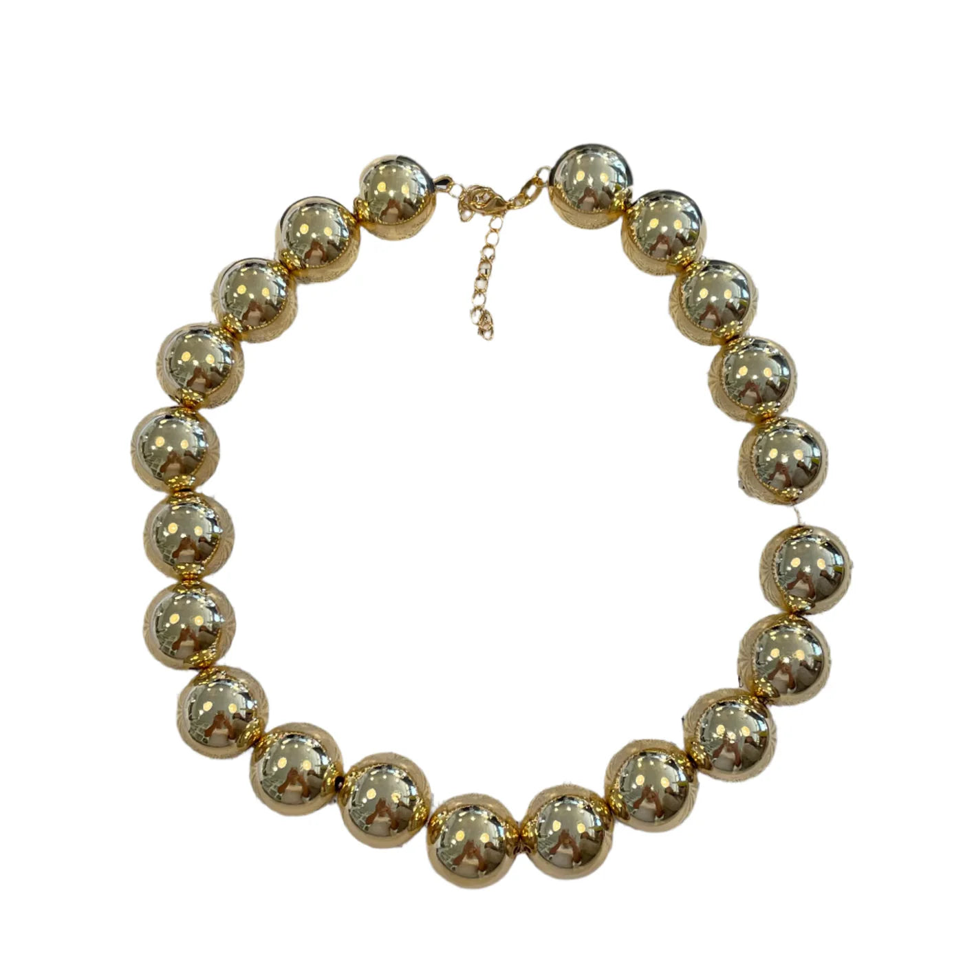 Airotciv By Victoria Melvie Bead Gold Necklace