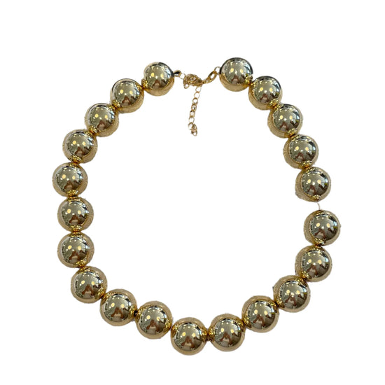 Airotciv By Victoria Melvie Bead Gold Necklace