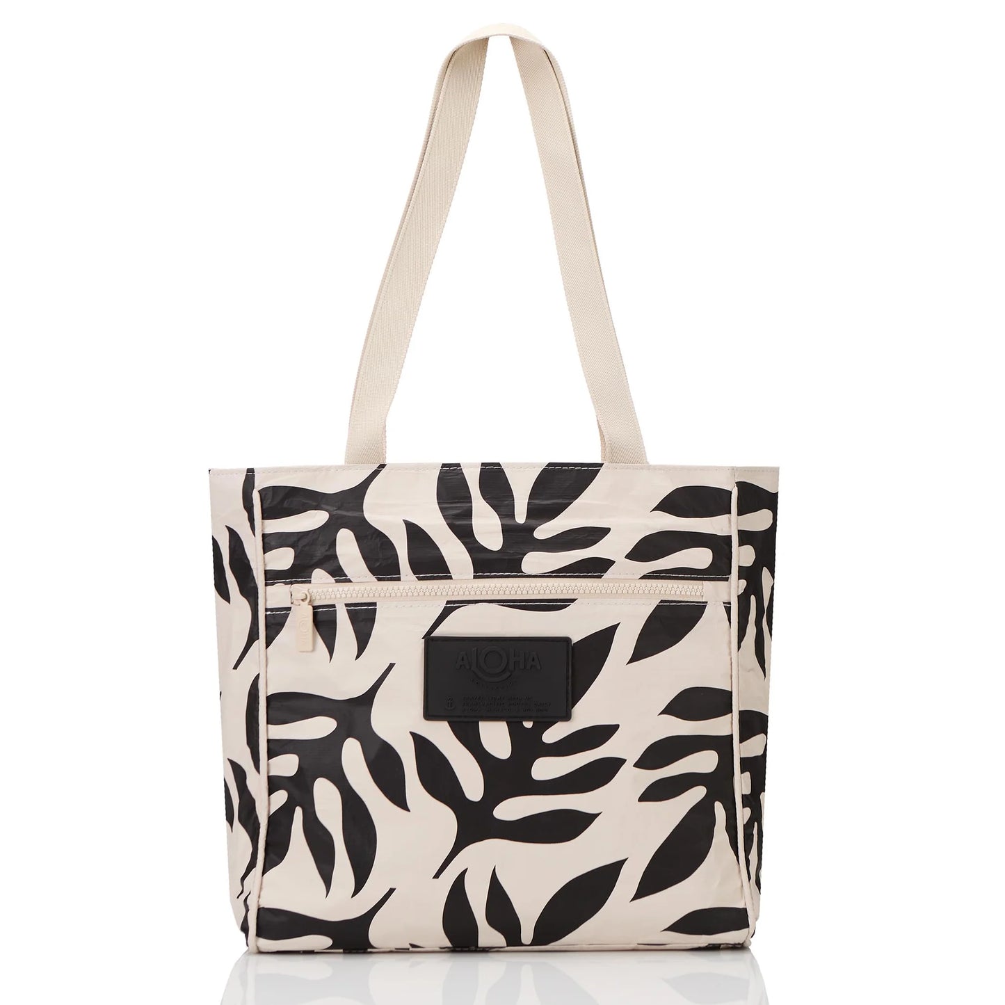 Aloha Collection Go-To Tote Ola Black On Sandstone