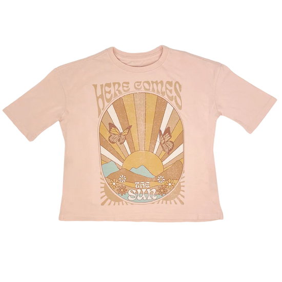 Tiny Whales Here Comes The Sun Boxy Tee