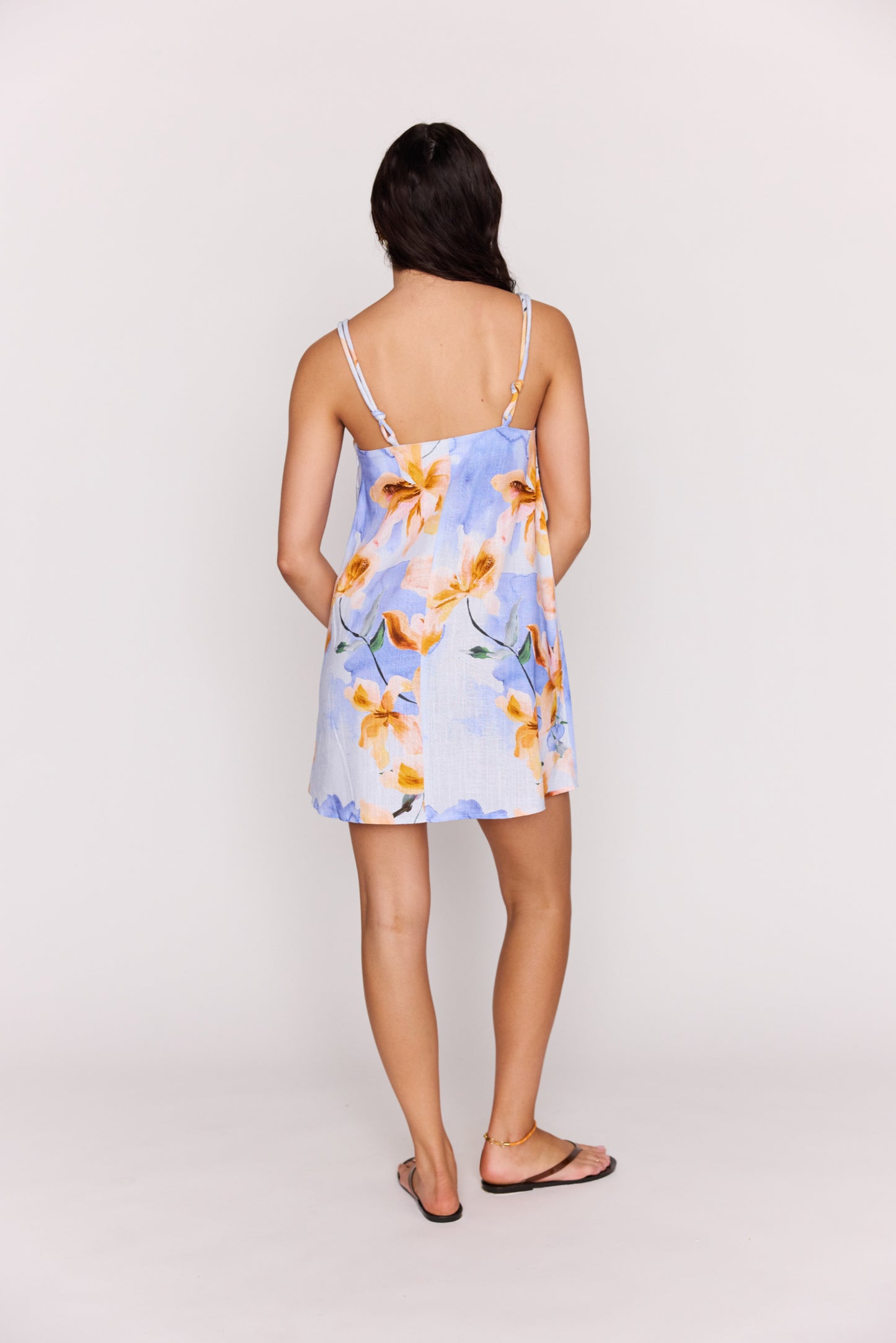 MINKPINKI Floral Sunspell Knot Strap Mini Dress