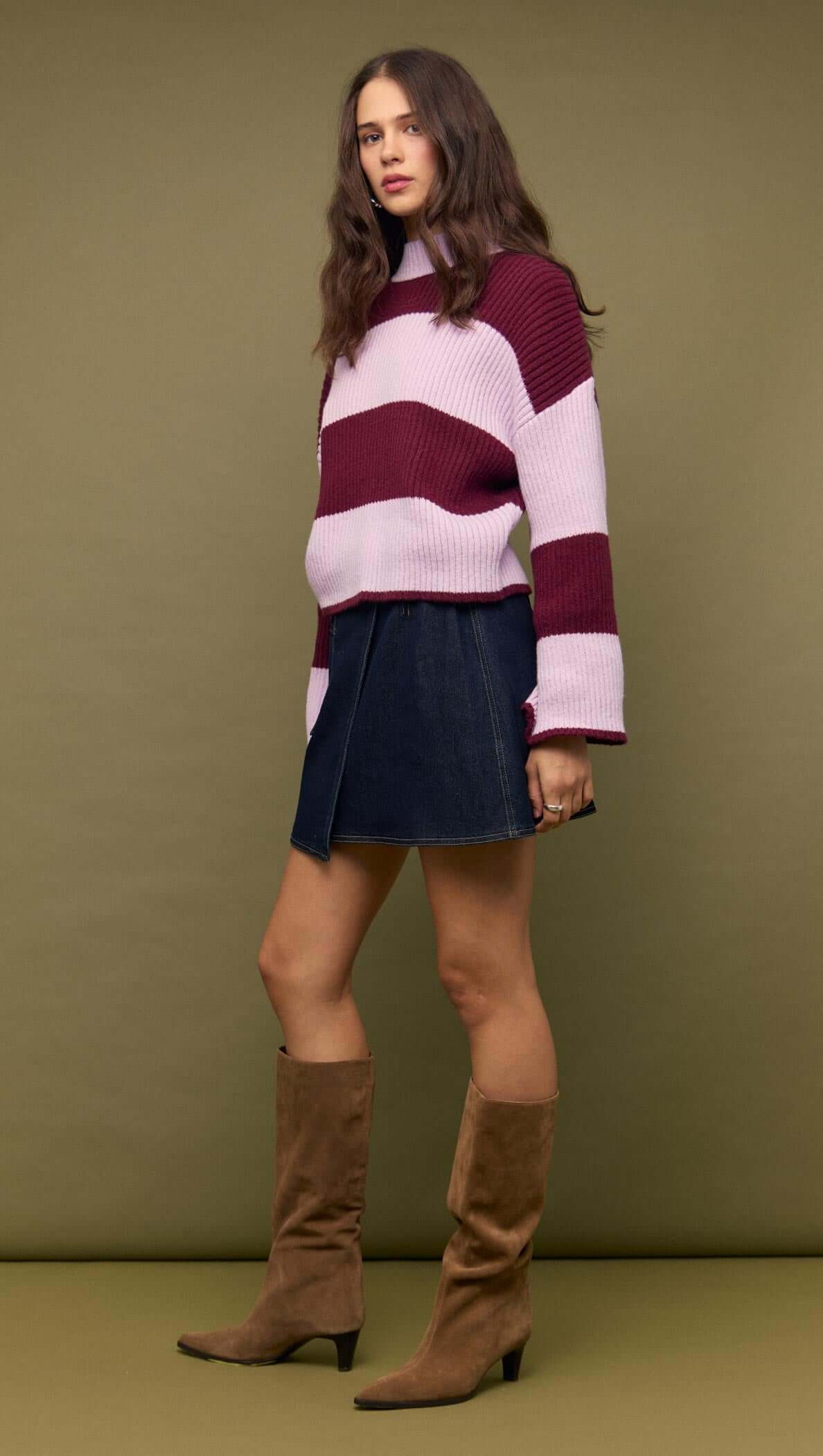 MINKPINK Freja Stripe Chunky Sweater