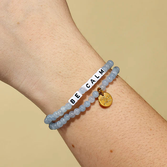 Little Words Project Be Calm Bracelet Aquamarine