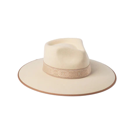 Ivory Rancher - Wool Felt Fedora Hat in Beige | Lack of