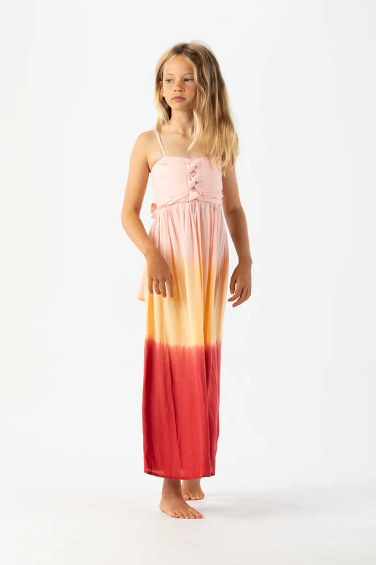 Tiare Hawaii Kids Jasmine Dress Sunrise Ombre