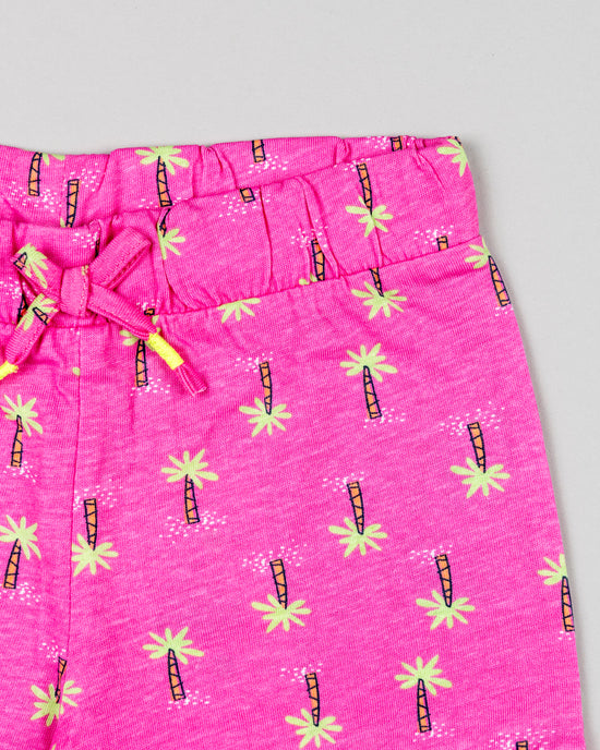 Losan Pink Bahamas Ruffle Shorts