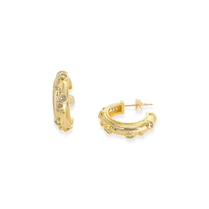 CZ Hoop Earrings