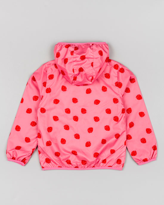 Losan Pink Strawberries Rain Jacket