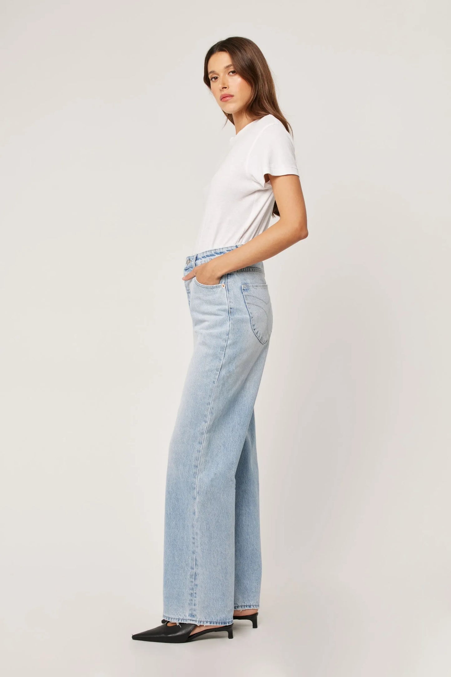 Rolla's Stevie Longbeach Light Vintage Blue Jeans