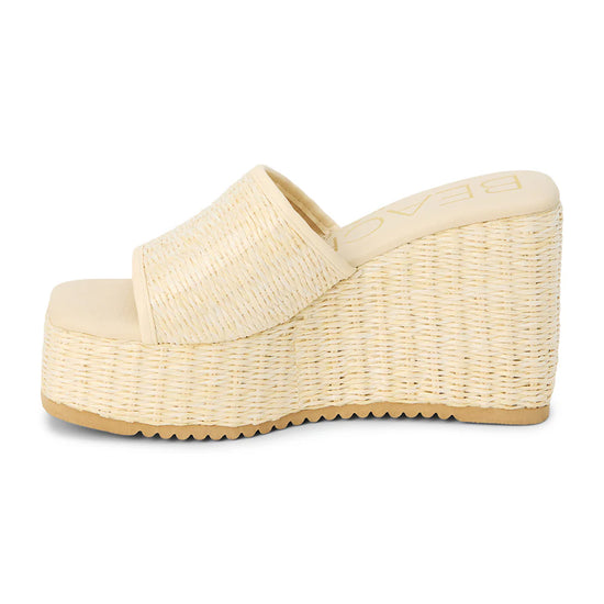 Beach By Matisse Marche Wedge Sandal Ivory