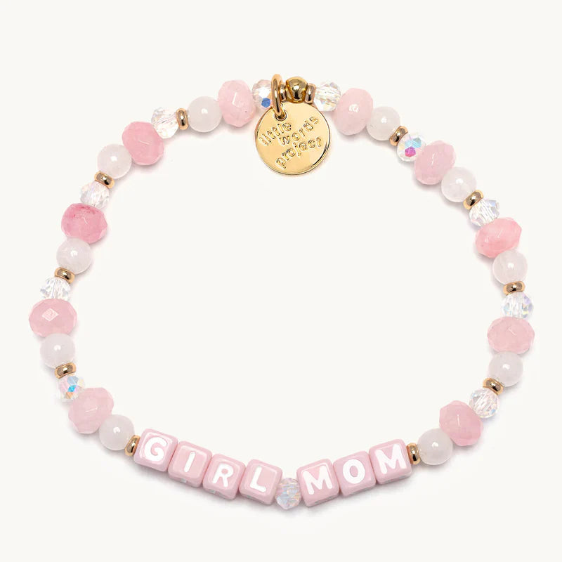 Little Words Project Pink Girl Mom Mothers Day Bracelet