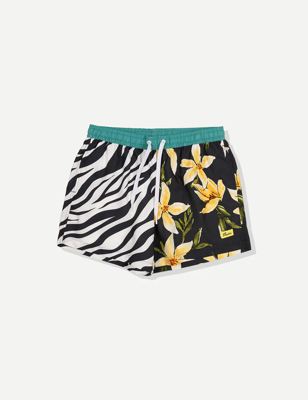 Duvin Flower Zebra Swim Short