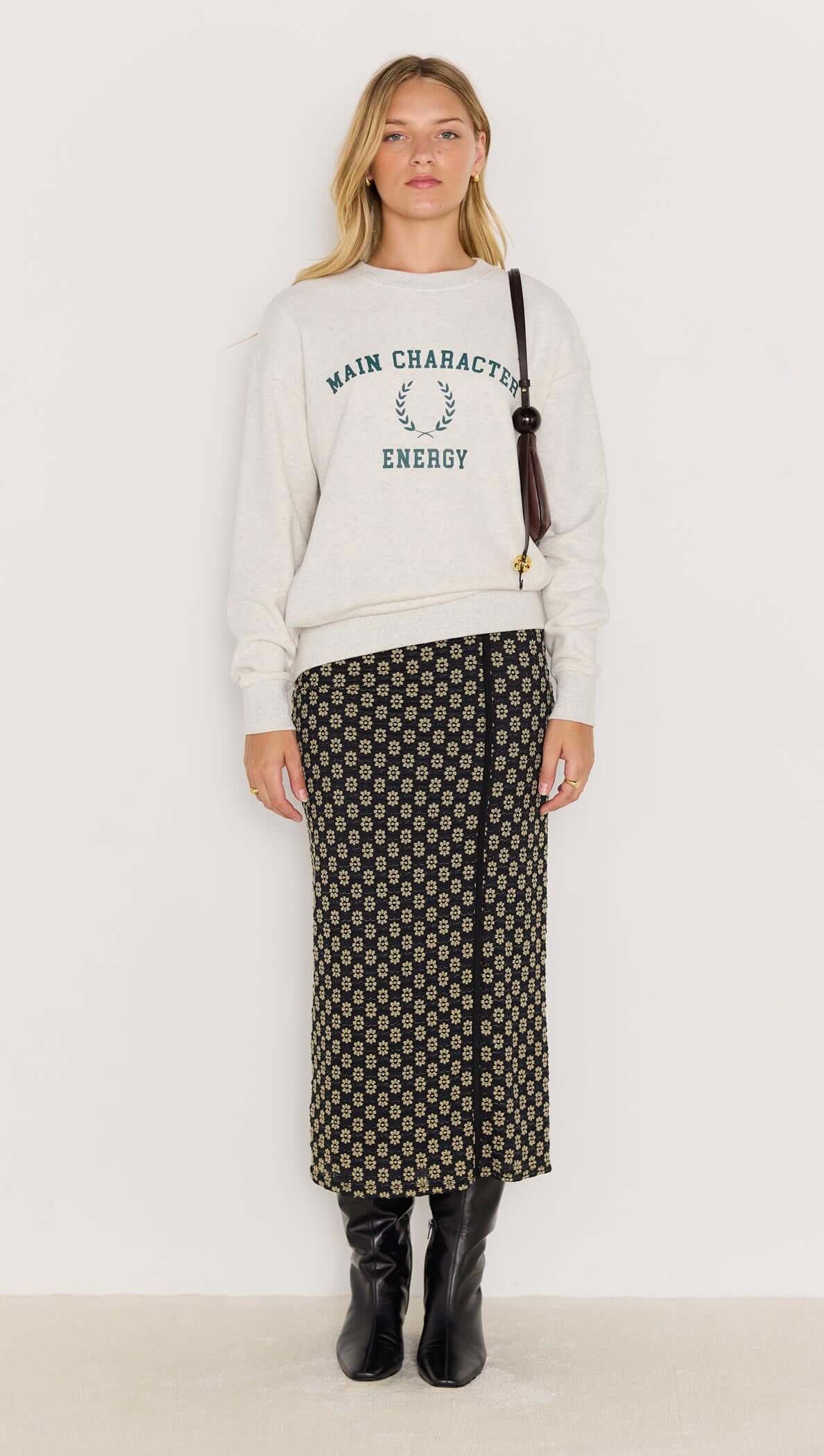 MINKPINK Energy Grey Marle Sweater