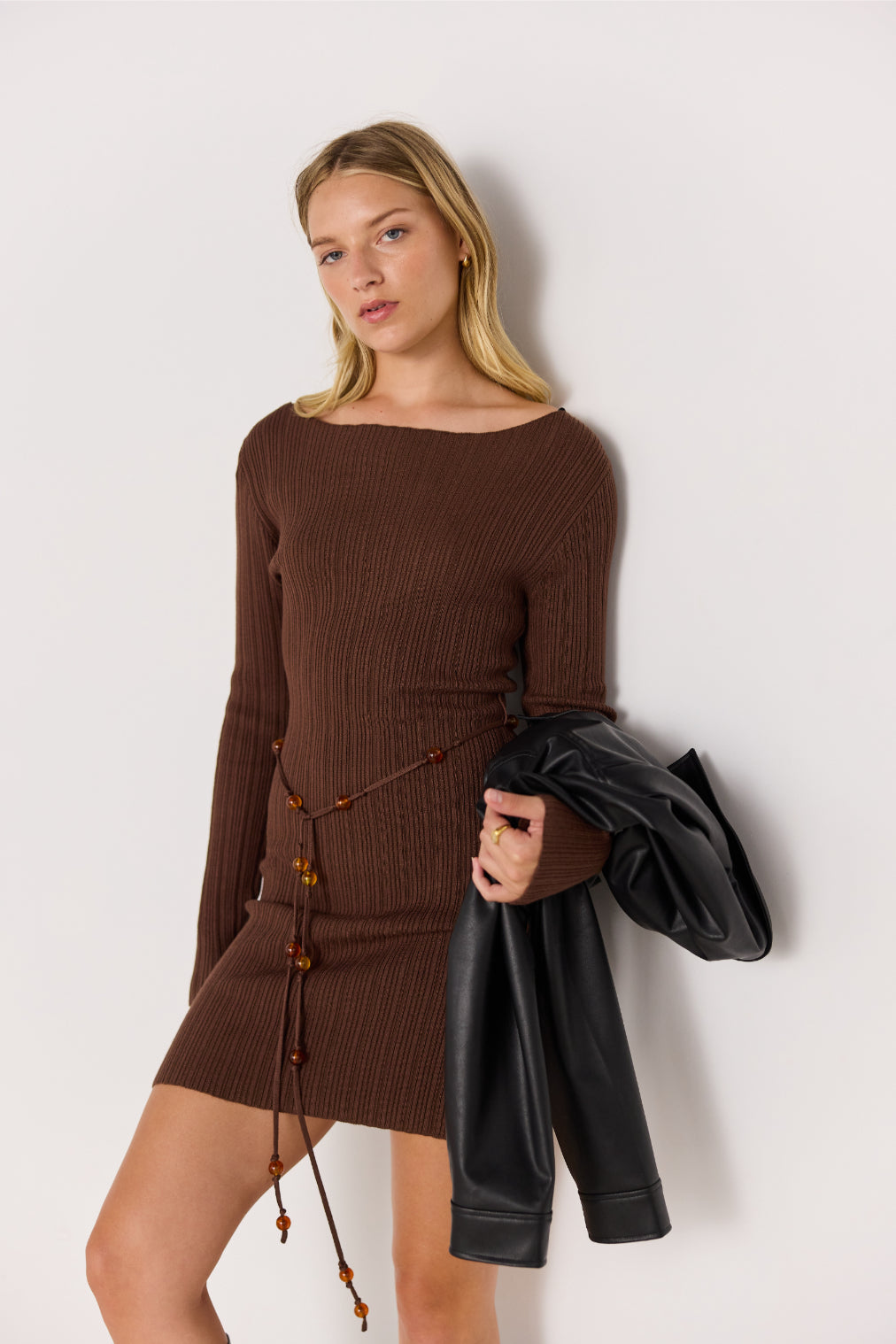 knee length dresses for ladies Mink Pink: Suzannah Dress, Black
