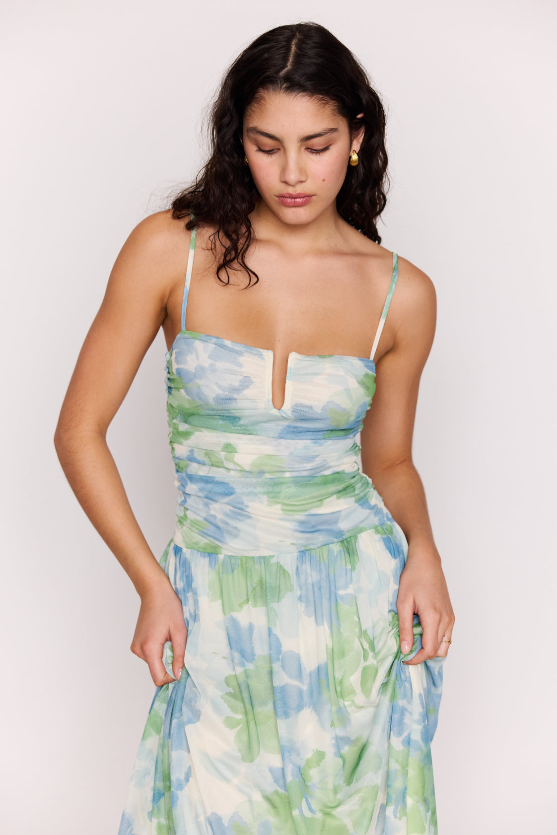 MINKPINK Carrie Watercolor Maxi Dress