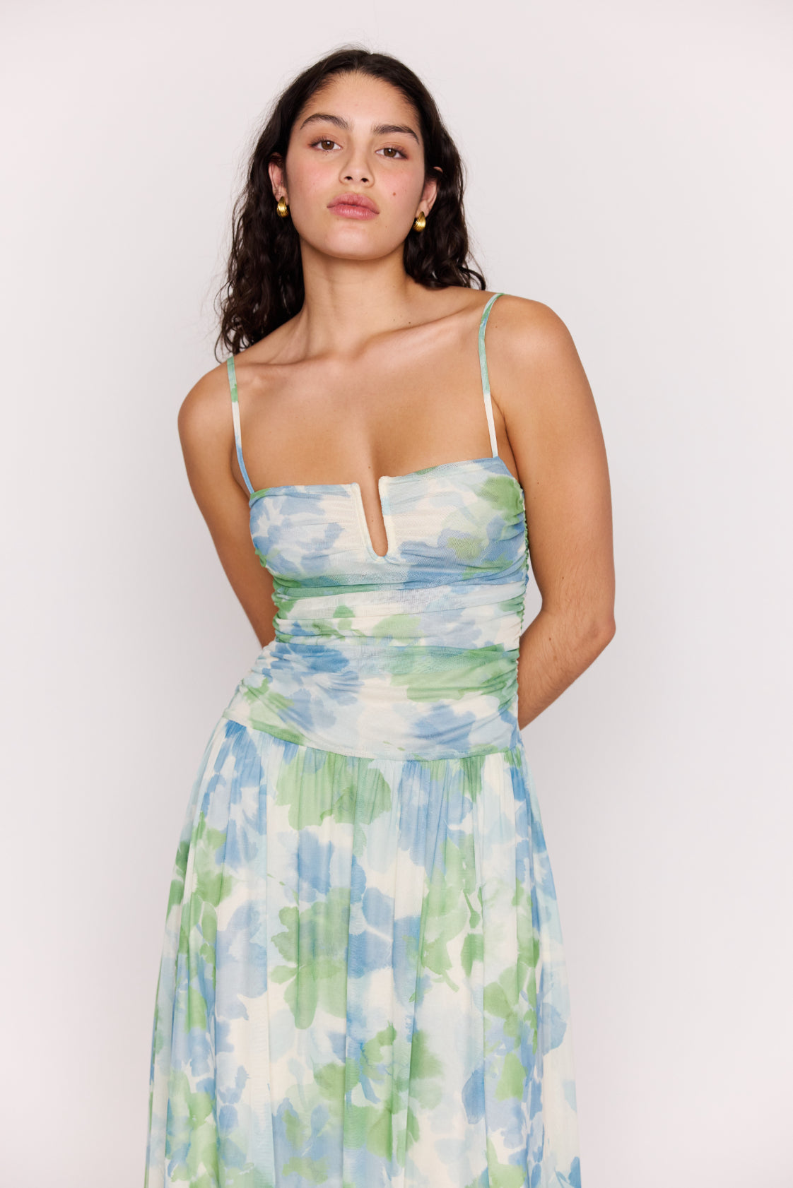 MINKPINK Carrie Watercolor Maxi Dress