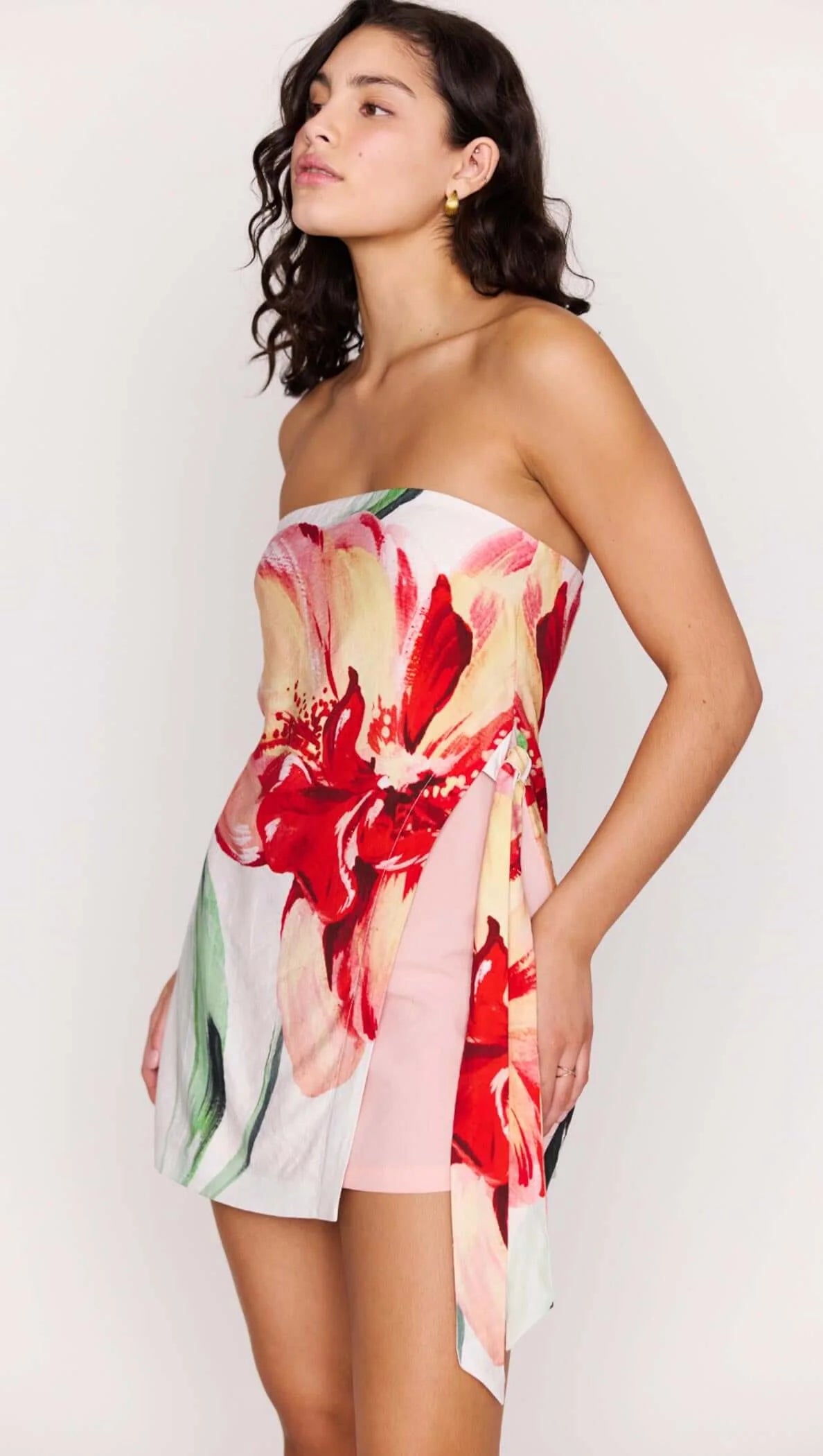 MINKPINK Zinnia Tie Side Mini Dress