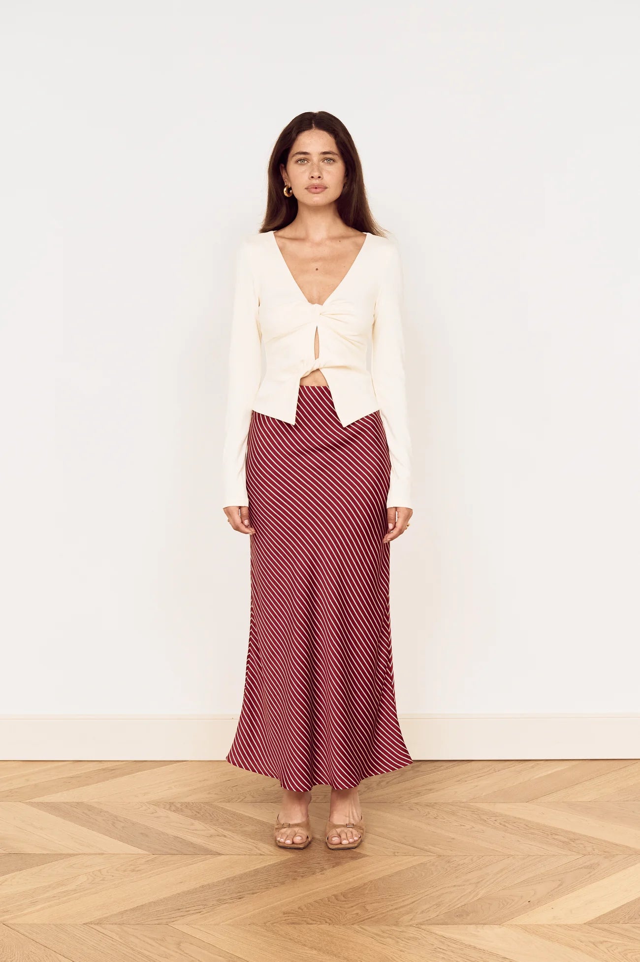 MINKPINK Bleeker Bias Midi Skirt