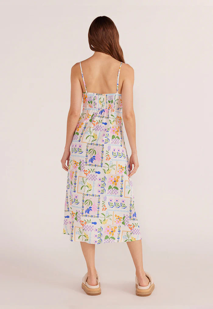 Mink Pink Nikita Twist Midi Dress Picnic Print