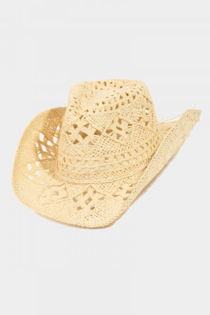 Load image into Gallery viewer, Ivory Western Hat
