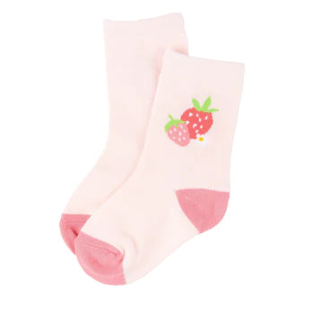 Miki Miette Ankle Socks Strawberry Fields