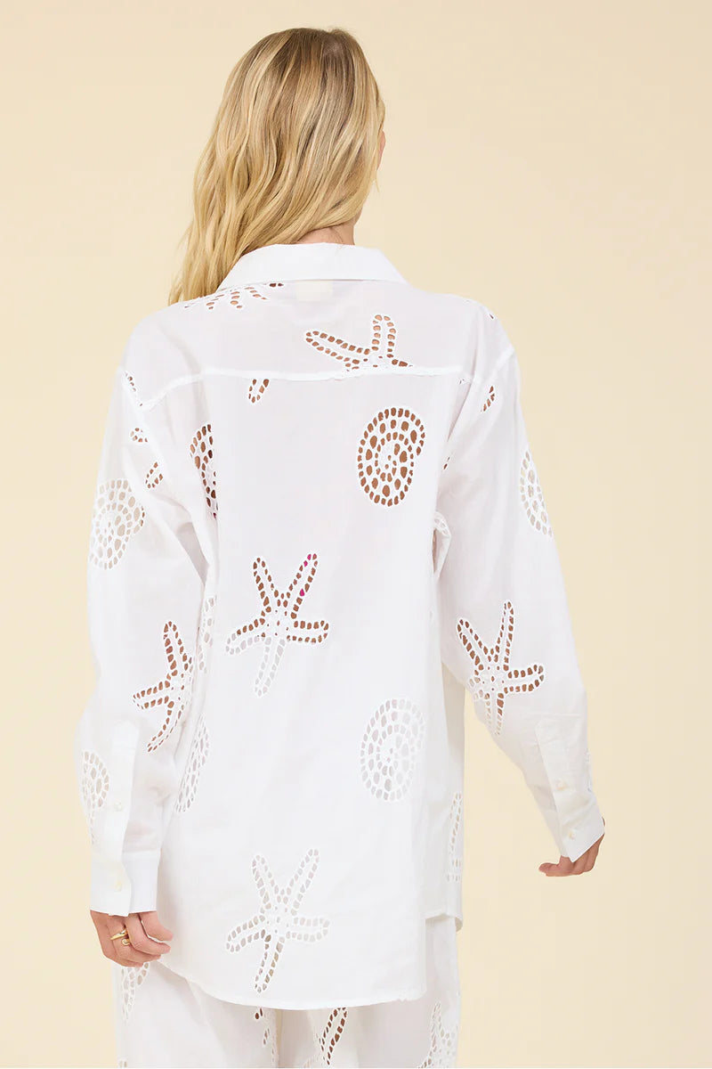 Surf Gypsy Ocean Eyelet Button Down