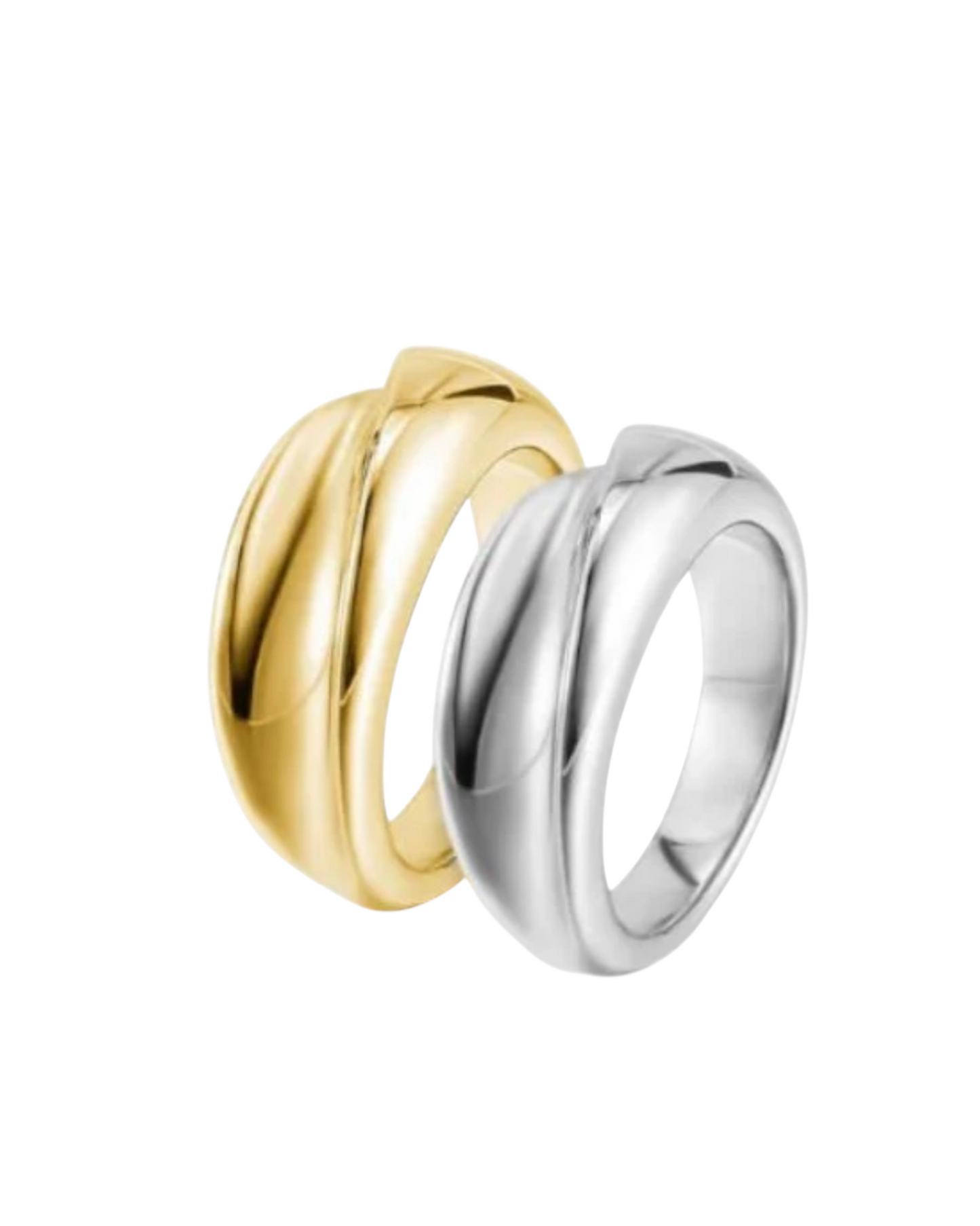 Nikkie Designs Lana Ring Set Mixed Silver & Gold
