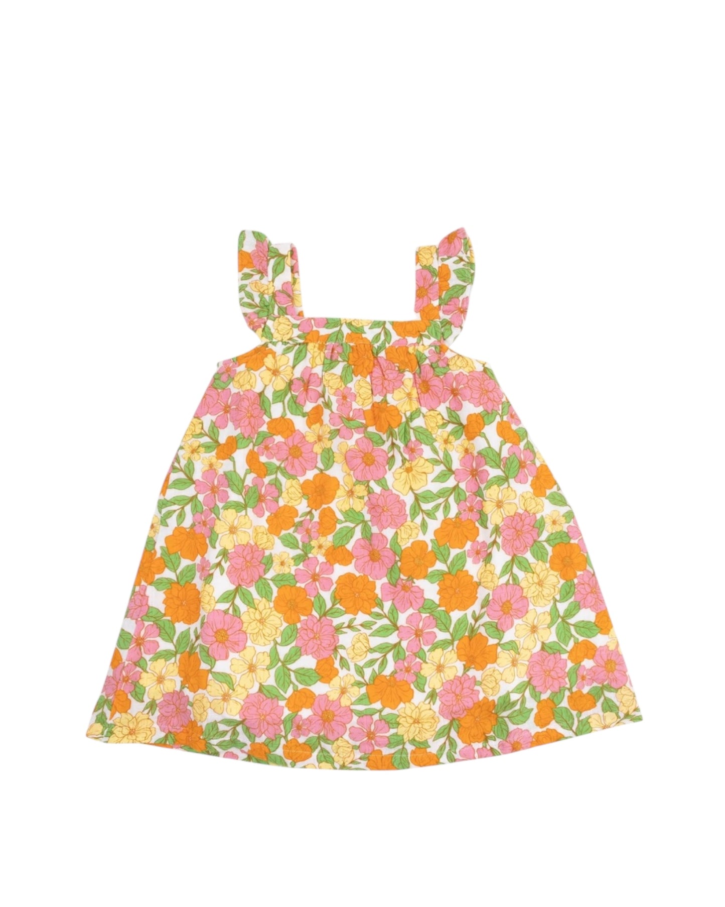 Angel Dear Botanical Retro Floral Sundress