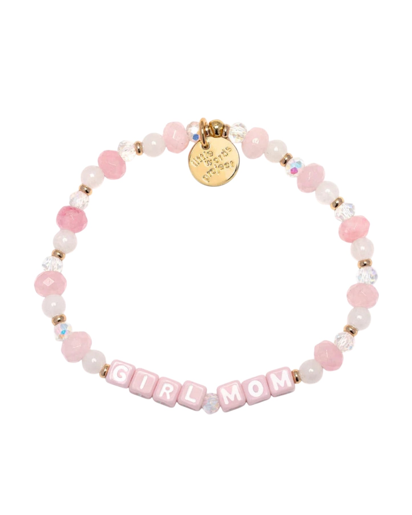 Little Words Project Pink Girl Mom Mothers Day Bracelet