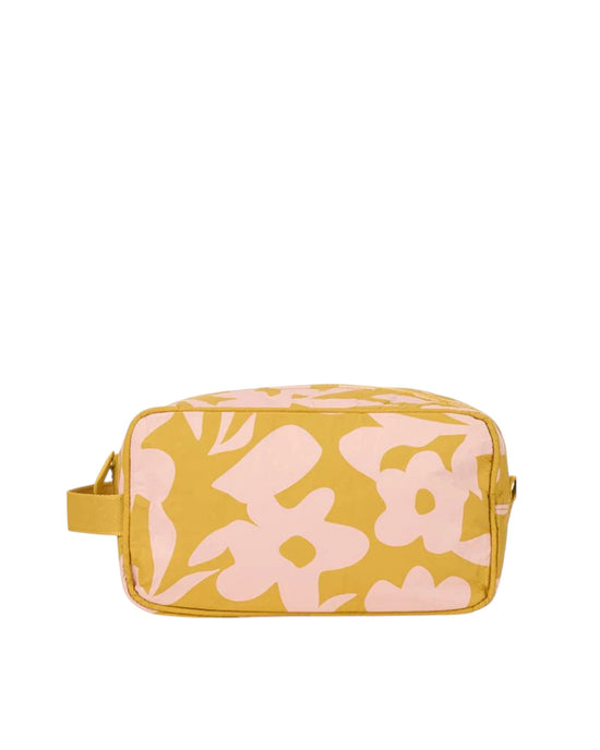Aloha Collection Dopp Kit Fall Flowers Hey Girl Hot Mustard