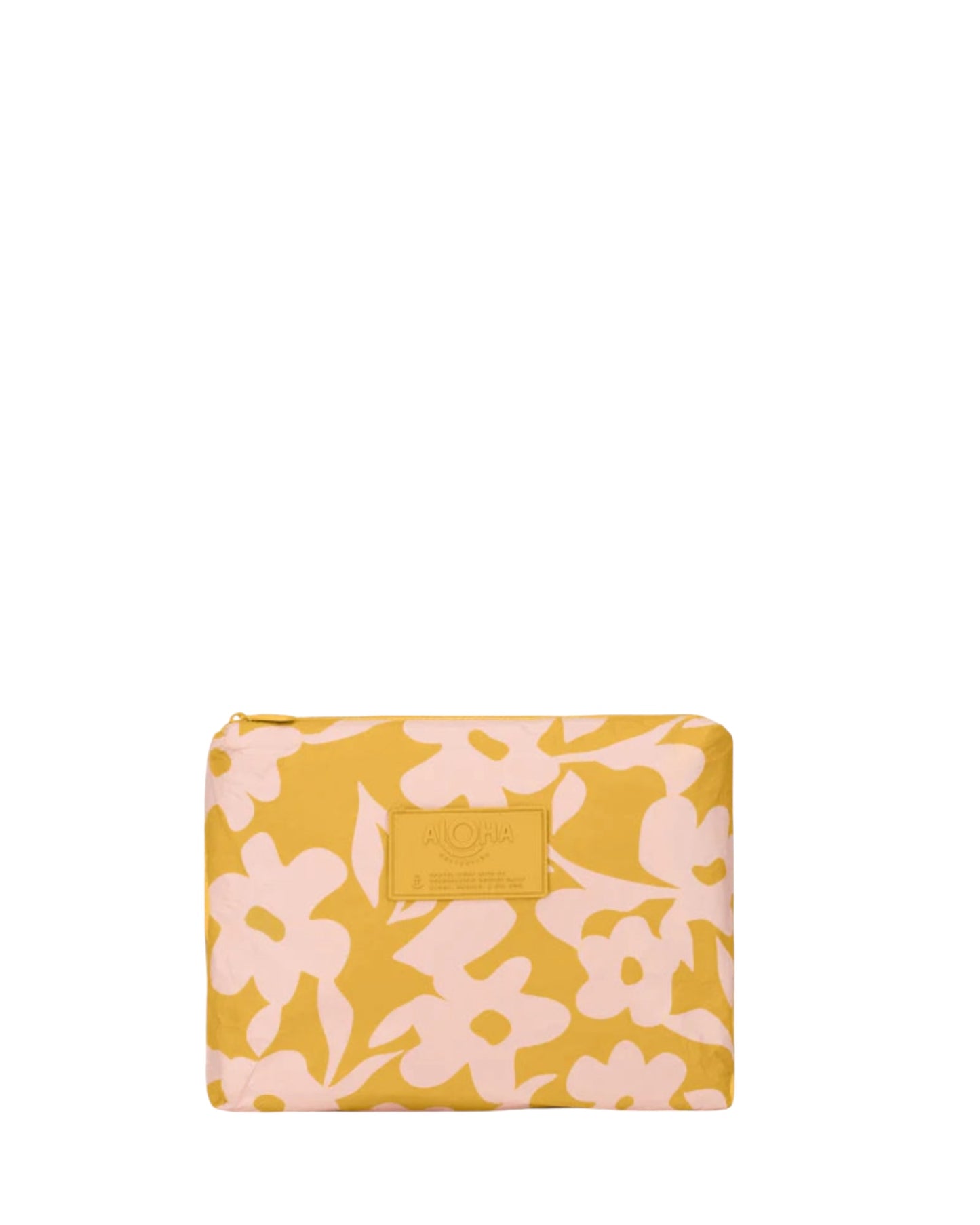 Aloha Collection Fall Flowers Mid Pouch Hey Girl Hot Mustard
