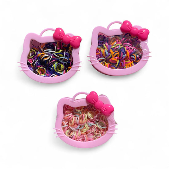 Hello Kitty Hair Ties in Case