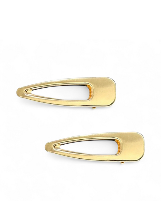 Set of 2 Gold Hair Clips