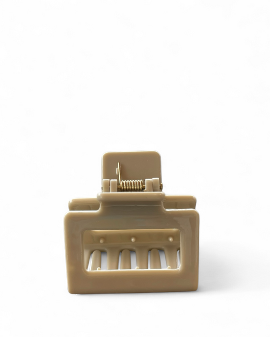 Tan Square Hair Claws