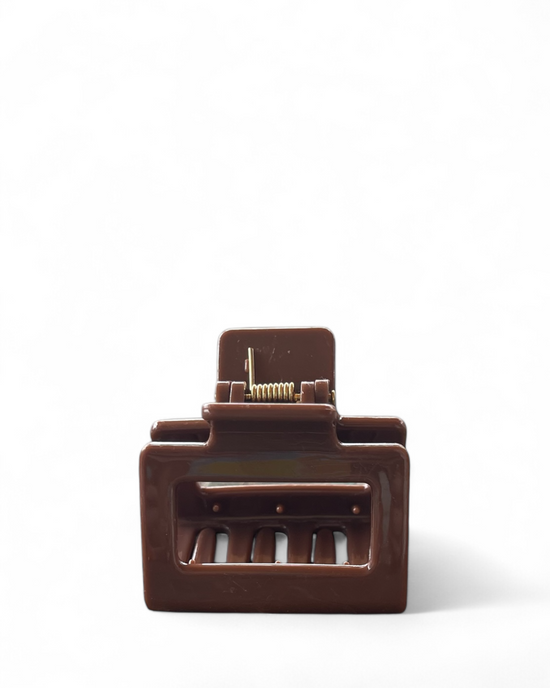 Brown Square Hair Claws