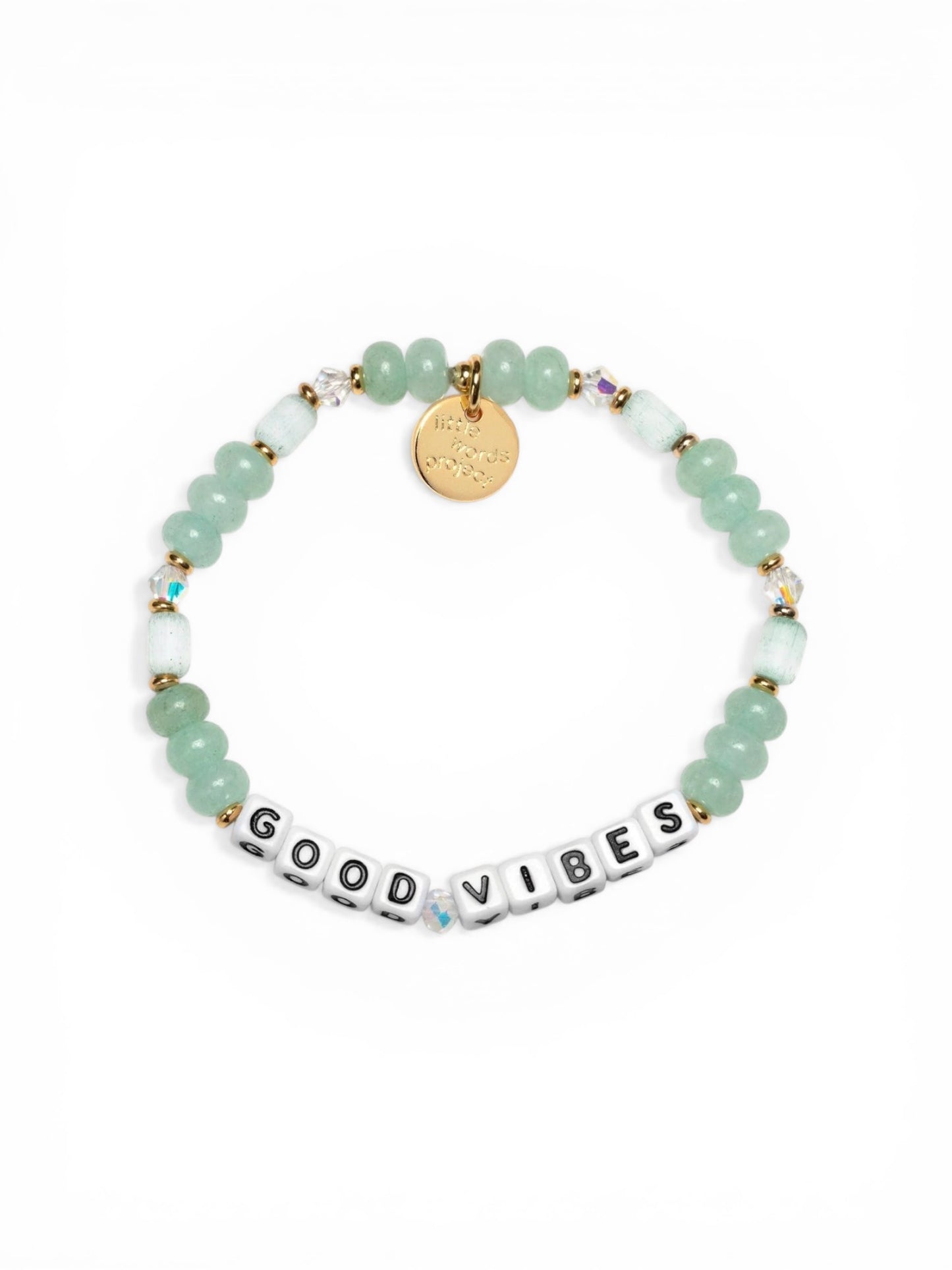 Little Words Project Good Vibes Bracelet -Misty Mint Trail