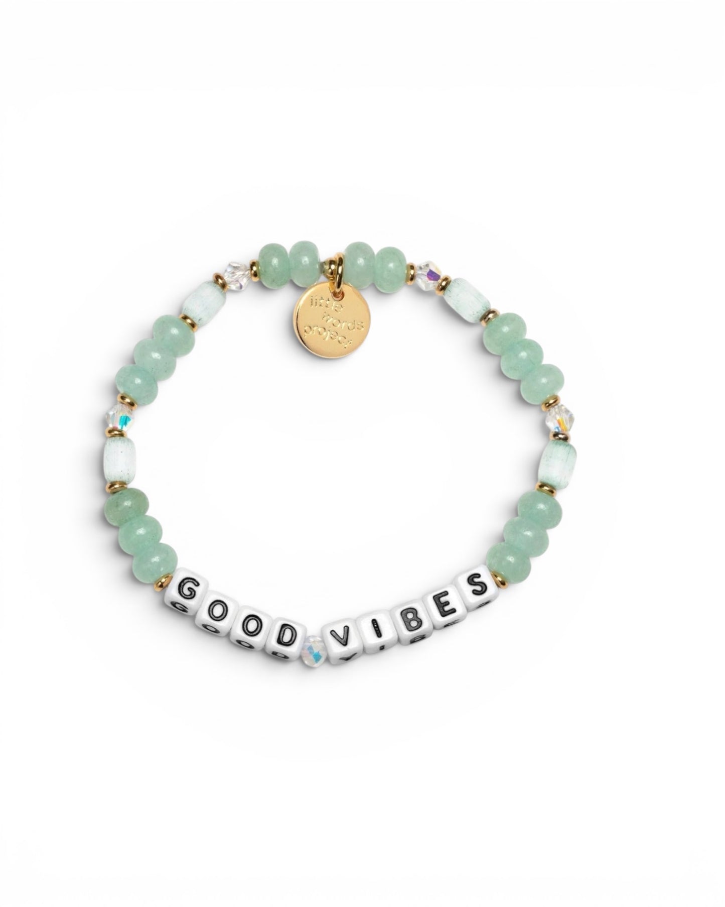 Little Words Project Good Vibes Bracelet -Misty Mint Trail