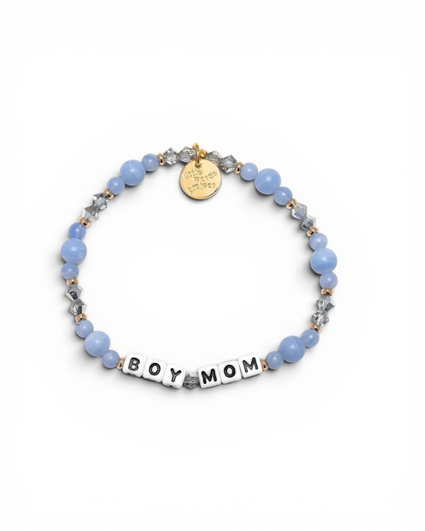 Little Words Project White-Boy Mom Bracelet