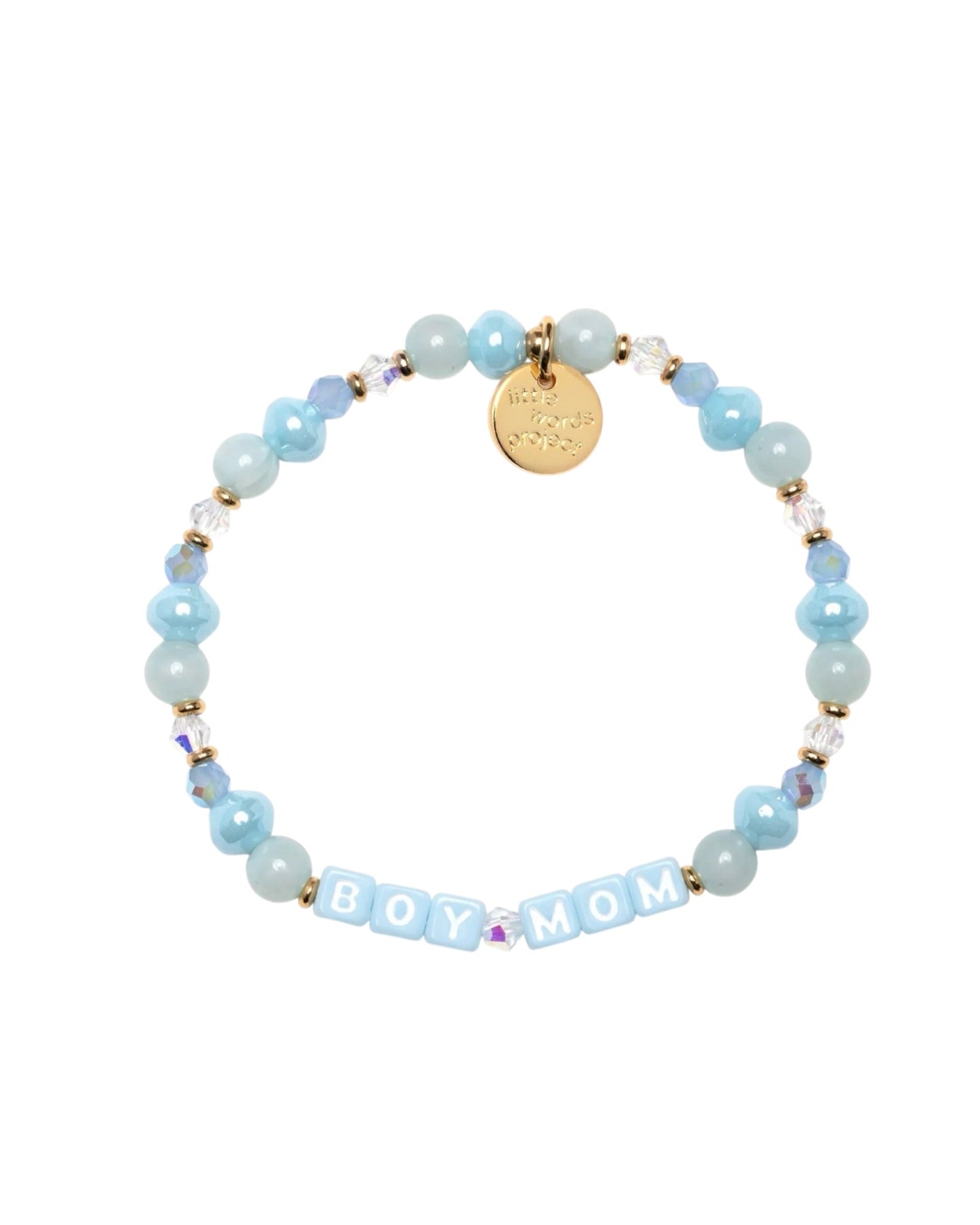 Little Words Project Blue-Boy Mom Bracelet