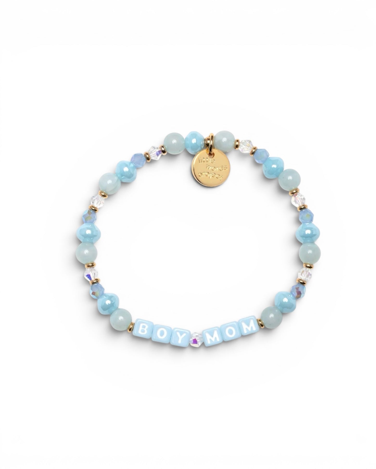 Little Words Project Blue-Boy Mom Bracelet