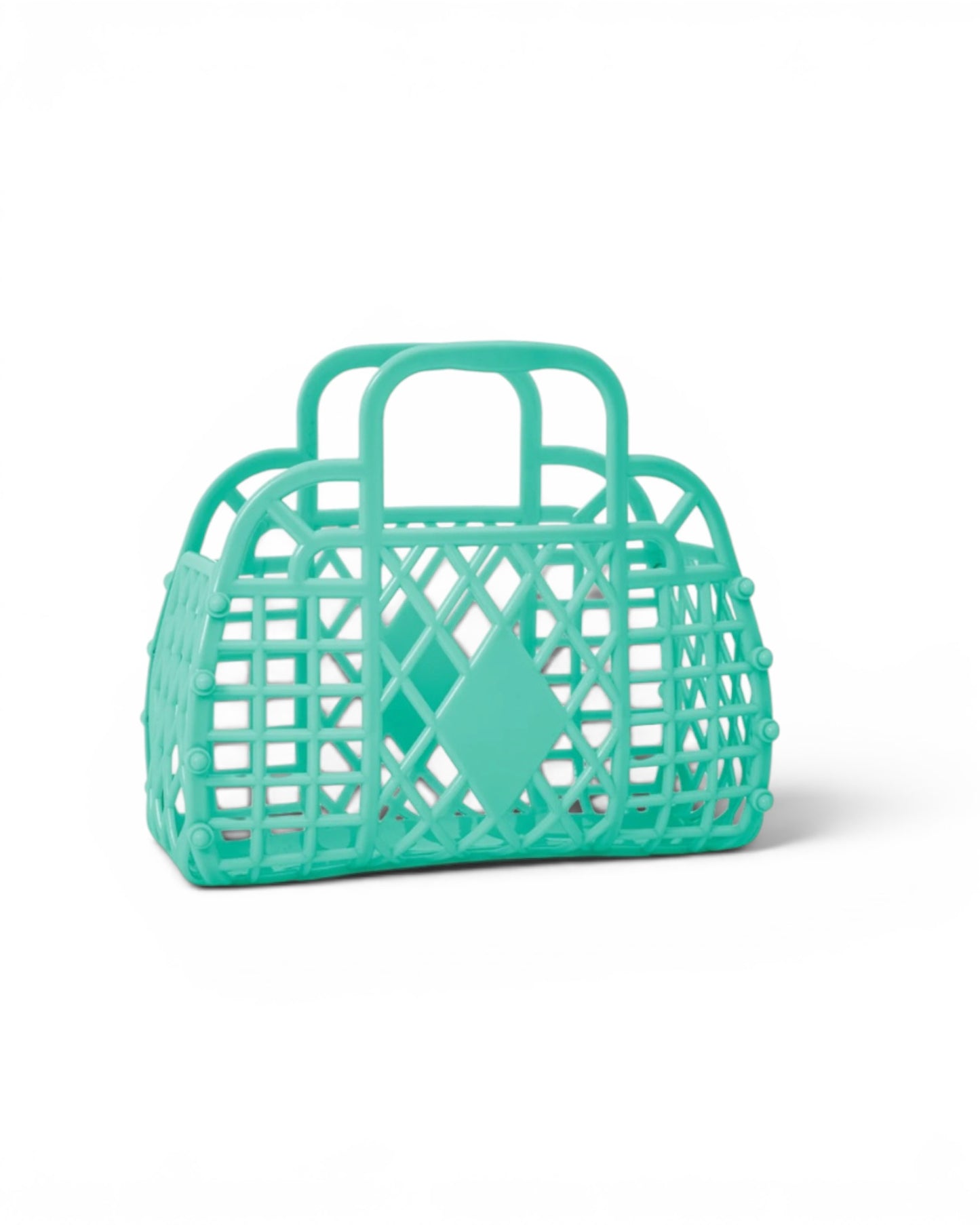 Sun Jellies Retro Basket Jelly Bag - Mini: Jelly Mint Green