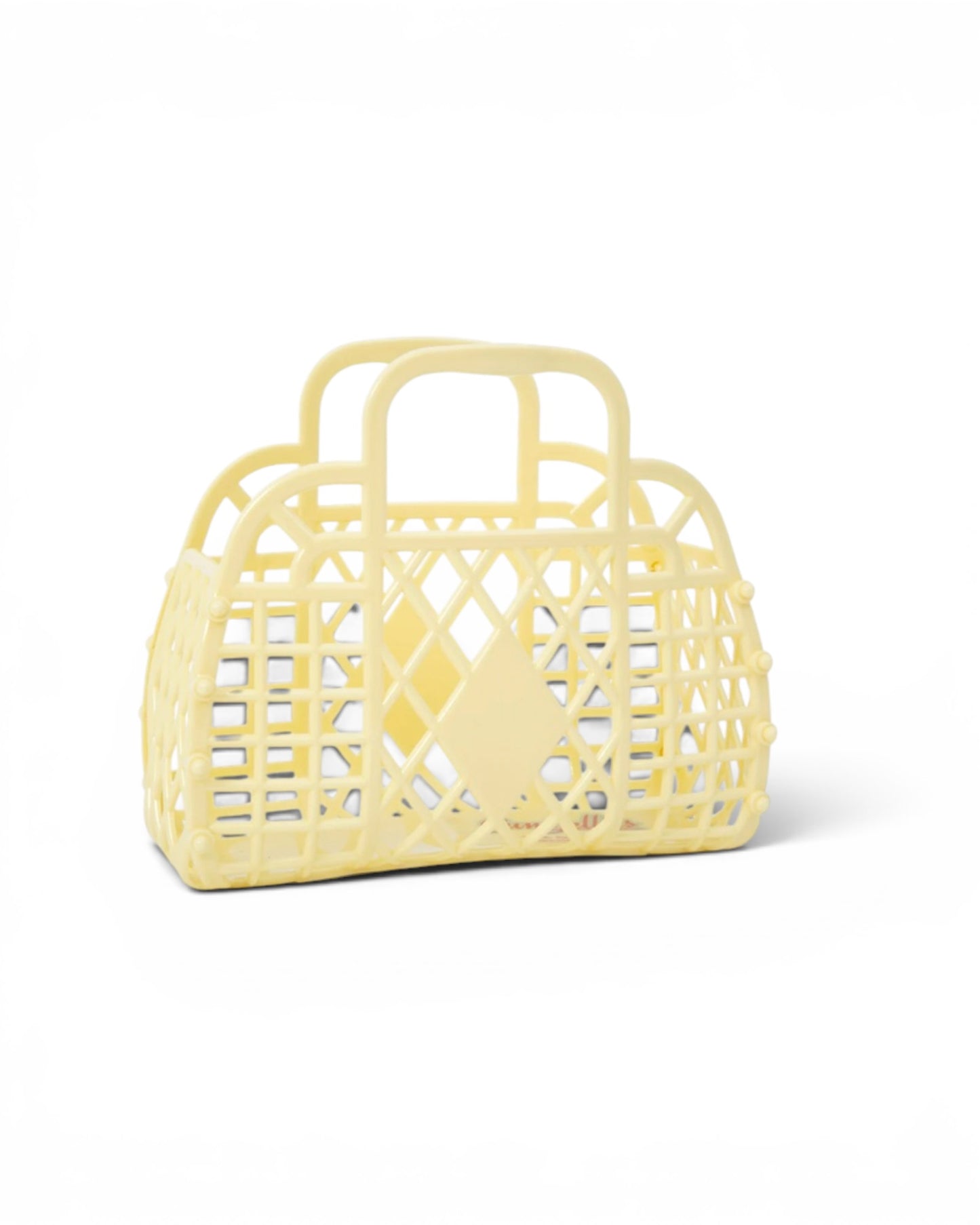 Sun Jellies Retro Basket Jelly Bag - Mini: Primrose Yellow