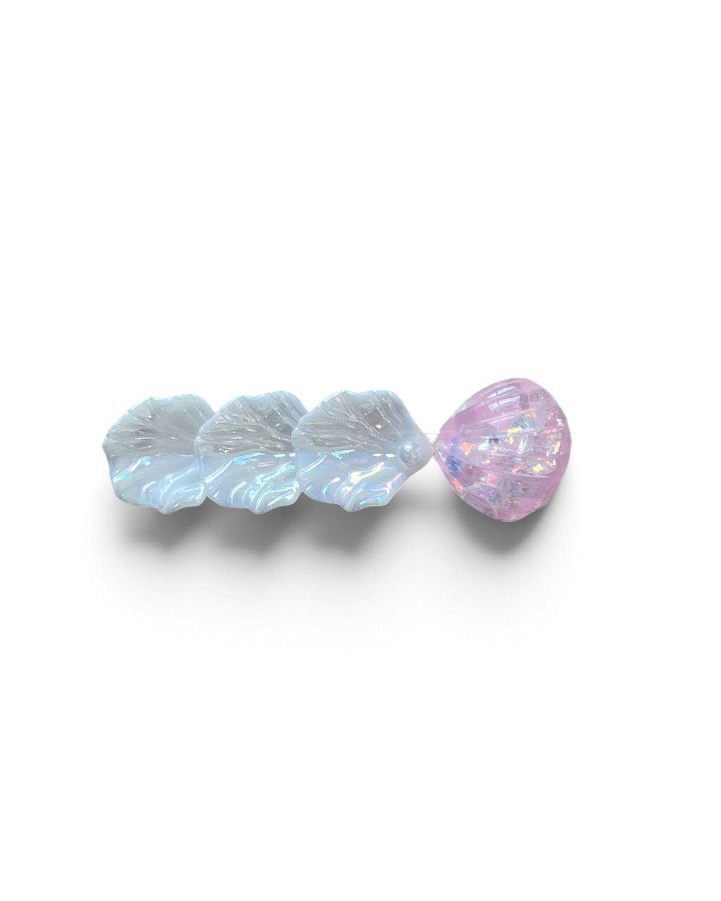 3 Shell Glitter Hair Clip